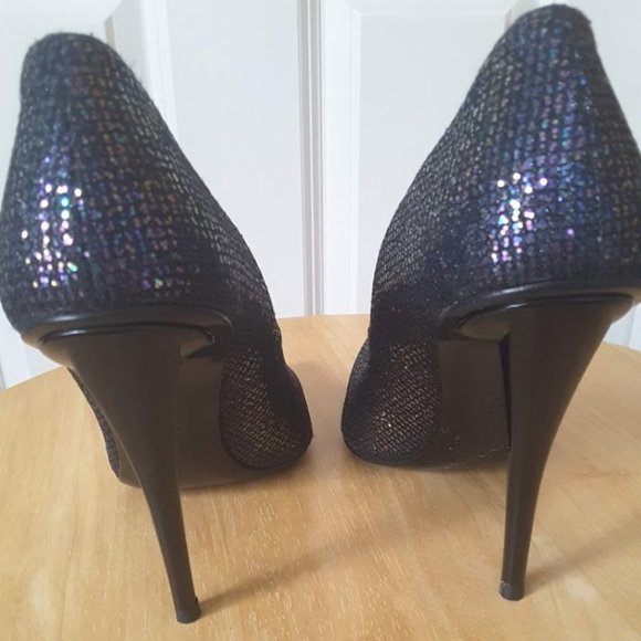 Stuart Weitzman Sparkly Iridescent Stiletto Pump - Picture 7 of 10